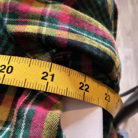 Savage‎ x Fenty Womens Two Piece Plaid Pajamas Set Size 1X Cropped Top Edgy Comf - Picture 7 of 16